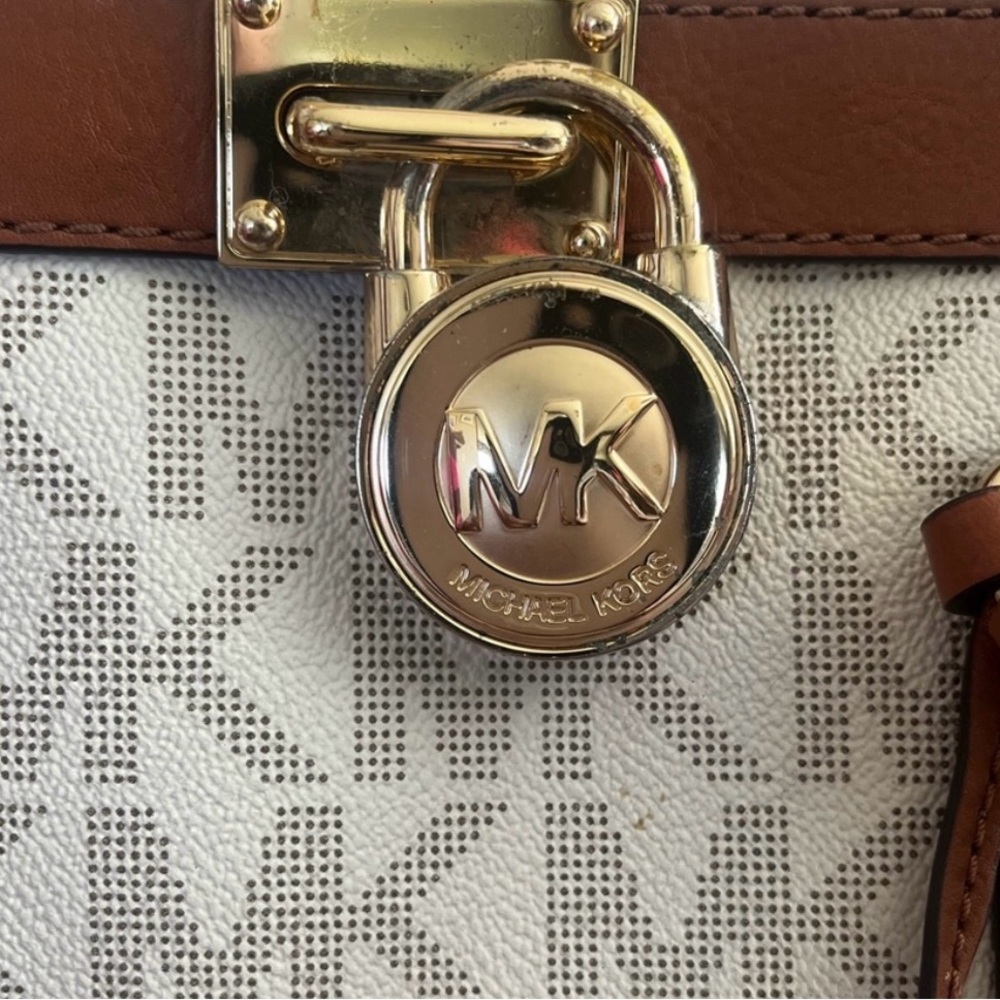 Michael Kors Hamilton Signature Bag With Matching Wallet - Picture 8 of 14